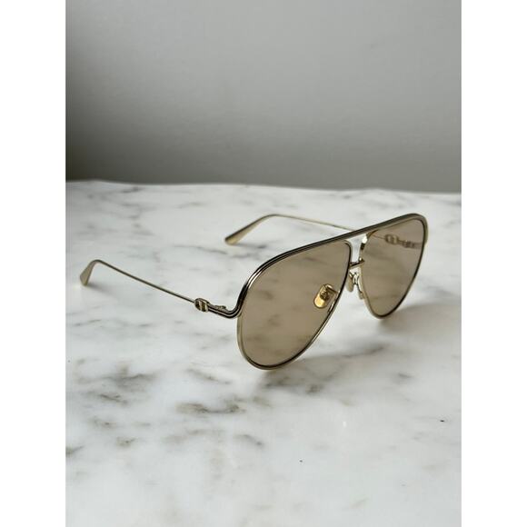 NEW Dior EverDior A1U Sunglasses in Gold Champagne Lens - Picture 7 of 10